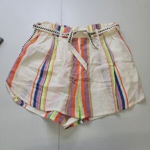 Lemlem x H&M striped lyocell shorts